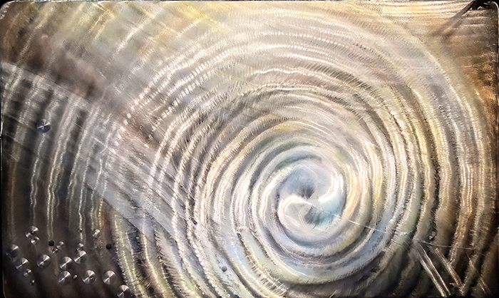 Firmament optical mixed media artwork by Red Wolf Fine Art