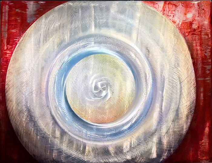 My Tibet optical mixed media artwork by Red Wolf Fine Art