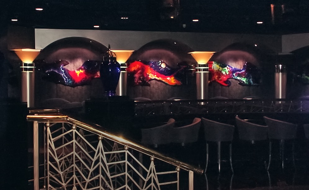 Large-scale Red Wolf Fine Art architectural commission installation